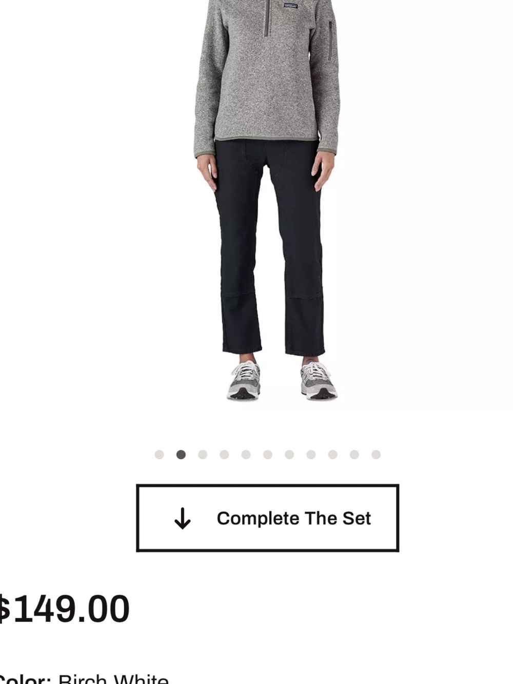 Women’s Grey Patagonia Quarterzip